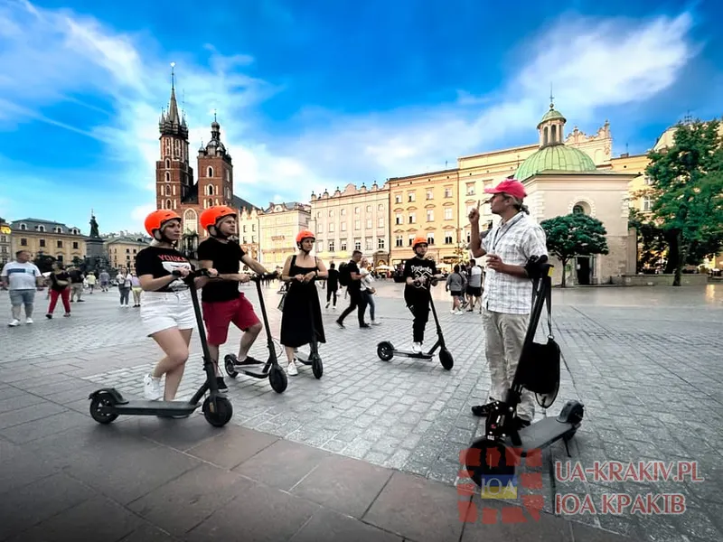 Екскурсії в Кракові на електричних самокатах